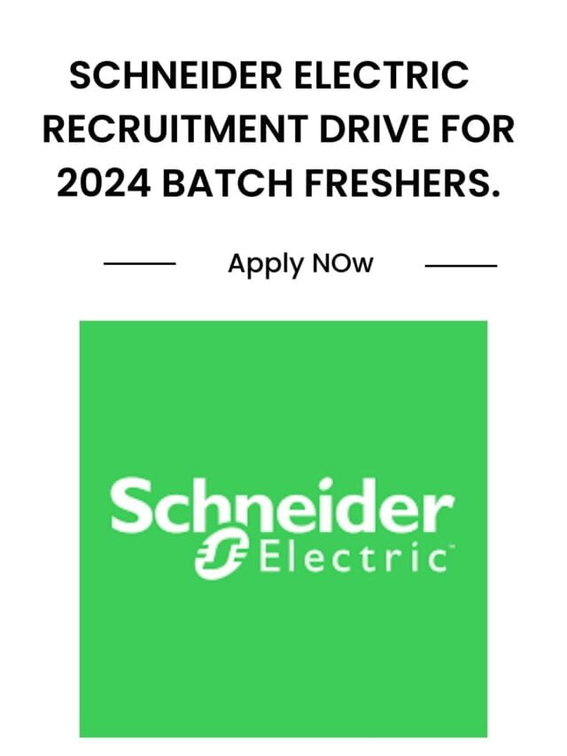 Schneider Electric is conducting an Off Campus Recruitment Drive for